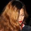 Rihanna quitte le Greystone Manor à West Hollywood. Le 7 avril 2013.