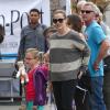 Jennifer Garner et les filles Violet et Seraphina au célèbre Farmers Market, à Los Angeles, le 7 avril 2013