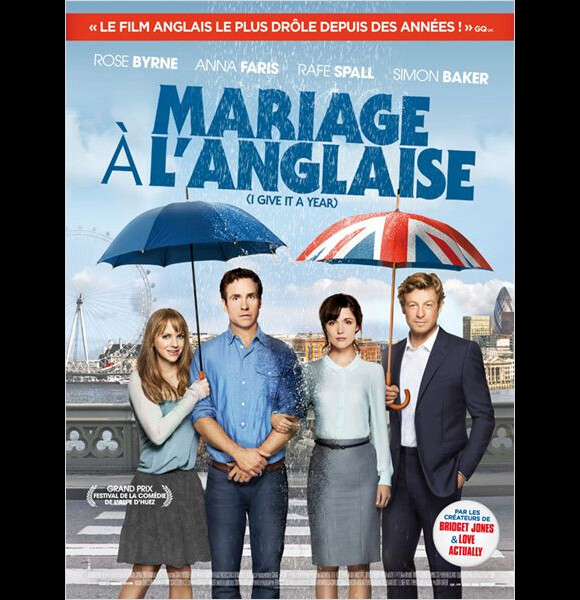 Affiche officielle du film Mariage à l'anglaise.