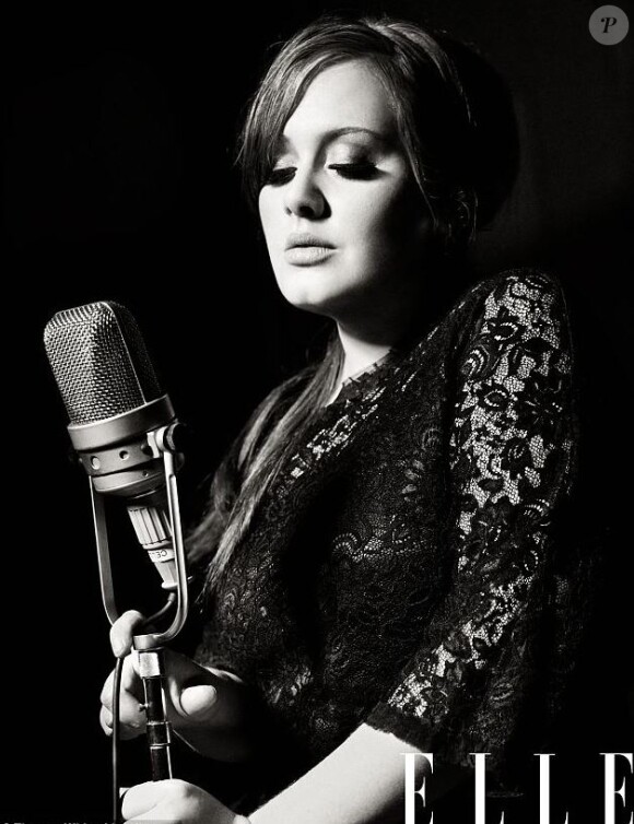 La chanteuse Adele pose pour la couverture du magazine ELLE USA, dans l'édition du mois de mai 2013.