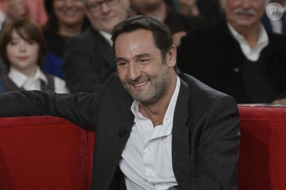 Gilles Lellouche - Enregistrement de l'émission "Vivement Dimanche" consacrée à Jean-Paul Belmondo à Paris le 10 avril 2013, diffusion le 14 avril.