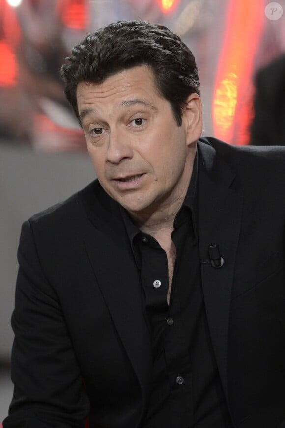 Laurent Gerra - Enregistrement de l'émission "Vivement Dimanche" consacrée à Jean-Paul Belmondo à Paris le 10 avril 2013, diffusion le 14 avril.