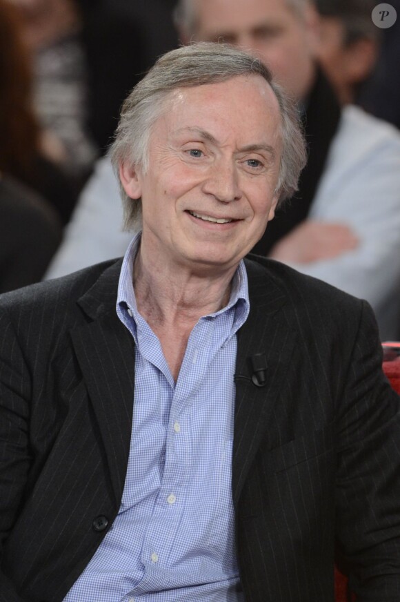 Michel Godest - Enregistrement de l'émission "Vivement Dimanche" consacrée à Jean-Paul Belmondo à Paris le 10 avril 2013, diffusion le 14 avril.