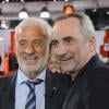 Jean-Paul Belmondo et Antoine Duléry - Enregistrement de l'émission "Vivement Dimanche" consacrée à Jean-Paul Belmondo à Paris le 10 avril 2013, diffusion le 14 avril.