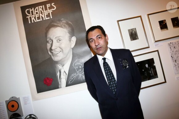 Georges El Assidi - Vernissage de l'exposition "Trenet : Le Fou chantant de Narbonne à Paris" à la Galerie des Bibliothèques à Paris, le 11 avril 2013.