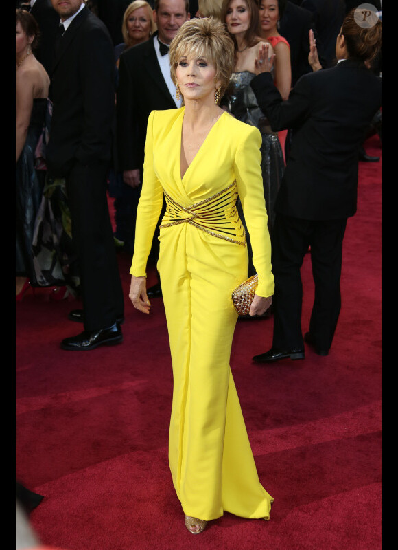 L'atrice américaine Jane Fonda lors de la 85ème cérémonie des Oscars à Hollywood le 24 février 2013.