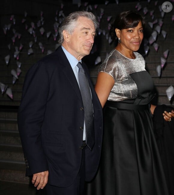 Robert De Niro et Grace Hightower vedettes de la soirée Vanity Fair pour l'ouverture du TriBeCa Film Festival à New York, le 16 avril 2013.