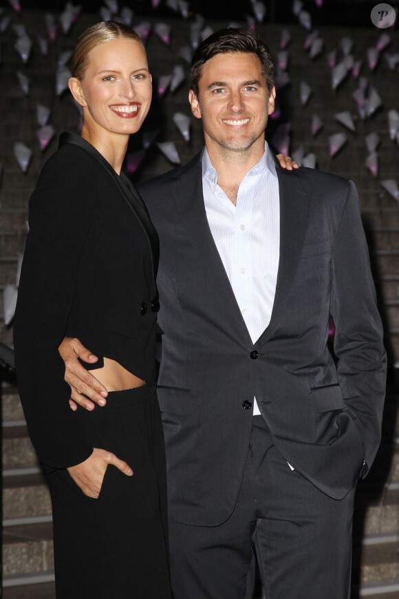 Karolina Kurkova et Archie Drury à la soirée Vanity Fair pour l'ouverture du TriBeCa Film Festival à New York, le 16 avril 2013.