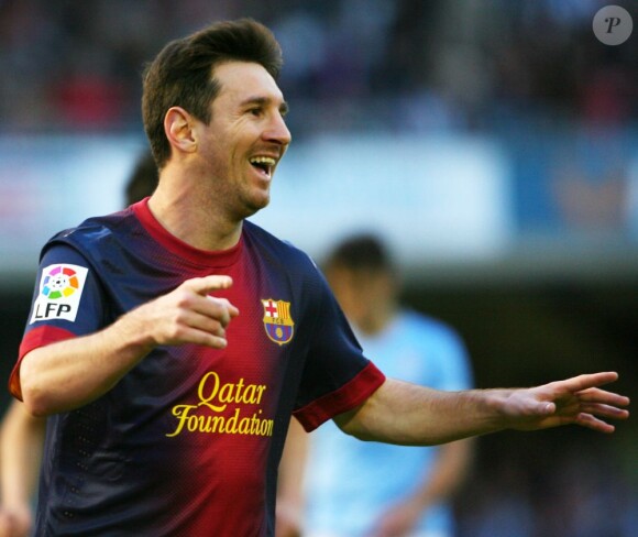 Lionel Messi lors de Celta Vigo-FC Barcelone à Vigo, le 30 mars 2013.
