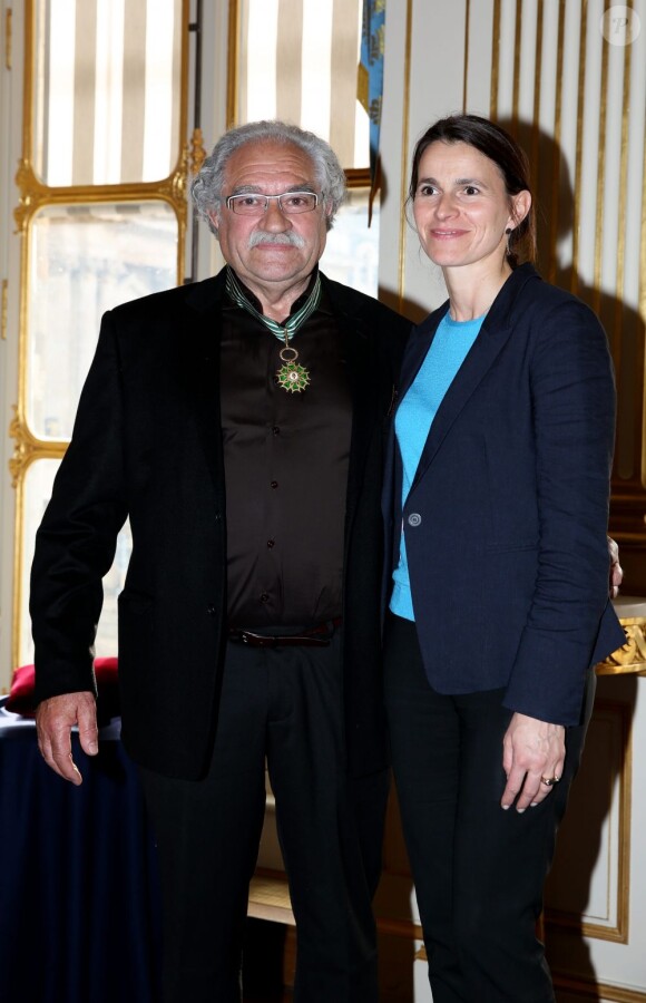 Michel Crespin et Aurélie Filippetti à Paris le 17 avril 2013.