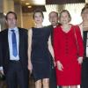 La princesse Letizia d'Espagne a assisté à un concert pour les 80 ans de la Fondation Luca de Tena, à Madrid le 18 avril 2013. La fondation a été créée par Torcuato Luca de Tena y Álvarez-Ossorio afin d'aider les veuves et les orphelins des journalistes et autres employés de la presse écrite espagnole.