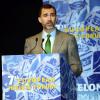 Le prince Felipe d'Espagne lors de l'inauguration du forum "7 European Jurists" à Barcelone, le 18 avril 2013.