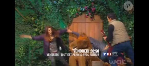 Le plateau penché dans la bande-annonce de Vendredi tout est permis le vendredi 19 avril 2013 sur TF1