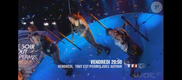 Plateau penché et chanson dans la bande-annonce de Vendredi tout est permis le vendredi 19 avril 2013 sur TF1