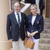 Le prince Albert et la princesse Charlene de Monaco au Rolex Masters de Monte-Carlo le 20 avril 2013