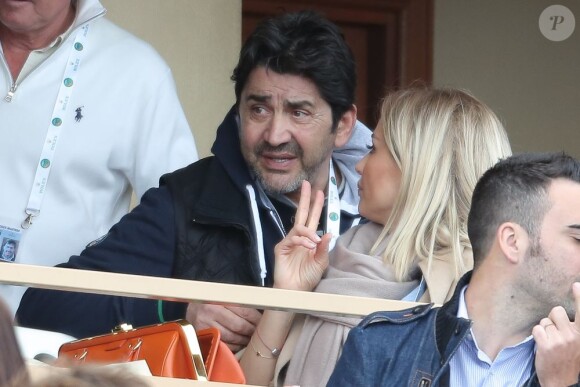 Adriana Karembeu, avec son compagnon André Ohanian, assistait le 20 avril 2013 aux demi-finales du Rolex Masters 1000 de Monte-Carlo, opposant Nadal à Tsonga et Djokovic à Fognini.