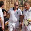 Le prince Albert II de Monaco disputait le 21 avril 2013 un match exhibition au tournoi de Monte-Carlo, avec Arnaud Boetch, Patrick Poivre d'Arvor, Ilie Nastase et Guy Forget, quelques heures avant la finale Djokovic-Nadal.