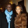 Le couple Karine Le Marchand et Lilian Thuram lors de la générale de la pièce Quadrille, au Théâtre Édouard VII à Paris, le 12 décembre 2011