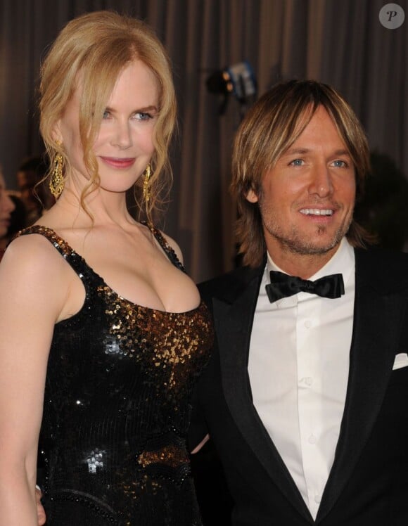 Nicole Kidman et Keith Urban lors des Oscars 2013.