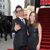 Robert Downey Jr et sa femme Susan lors de la présentation à Londres du film Iron Man 3 le 18 avril 2013