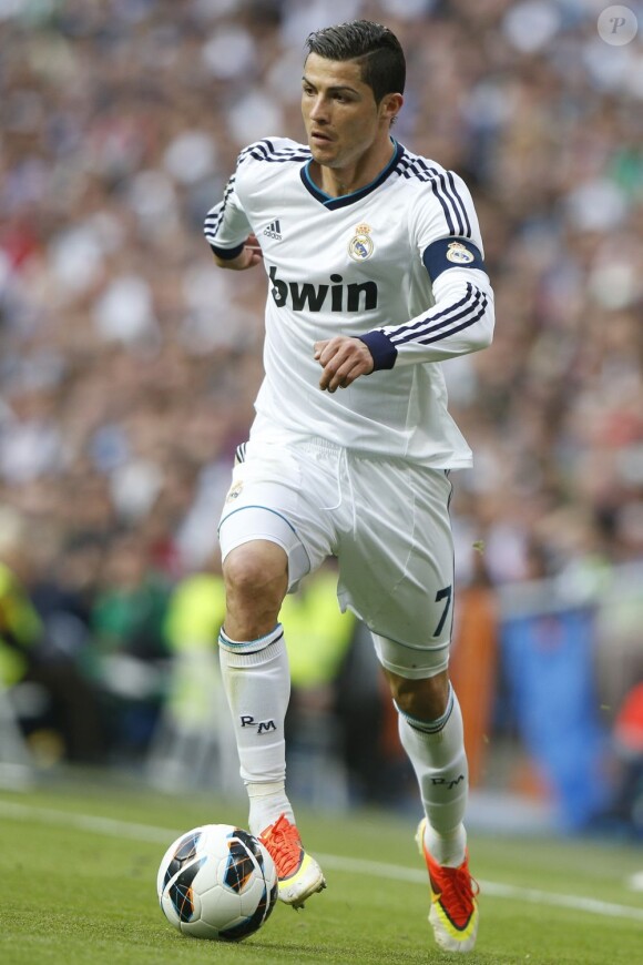 Cristiano Ronaldo lors du match Real Madrid - Betis Séville à Madrid. Le 20 avril 2013.