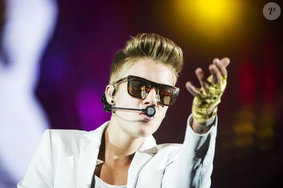 Concert de Justin Bieber à Stockholm, le 23 avril 2013.