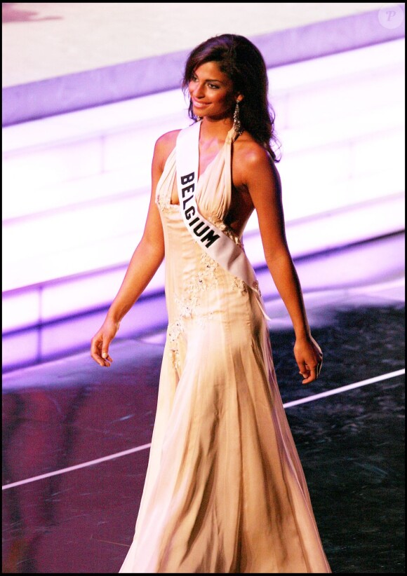 Tatiana Silva, Miss Belgique 2005 lors du concours Miss Univers 2006, à Los Angeles, le 20 juillet 2006.