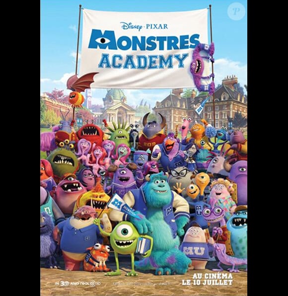 Une des affiches du film Monstres Academy (Monsters University), en salles le 10 juillet