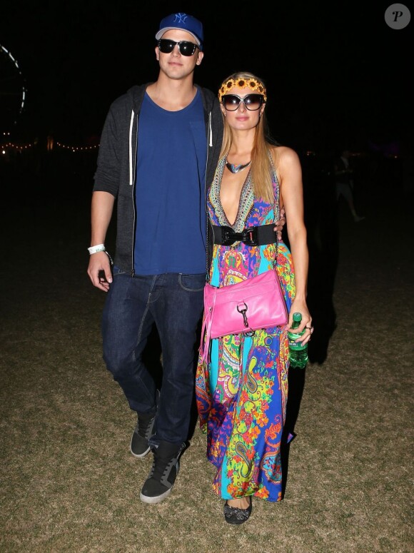 Paris Hilton et River Viiperi à Coachella, le 20 avril 2013.