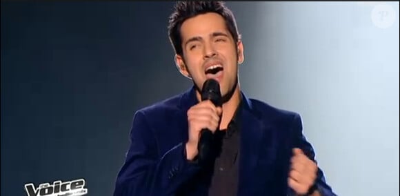 Yoann Fréget dans The Voice 2, le 27 avril 2013 sur TF1.