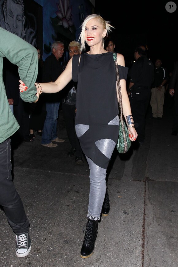 Gwen Stefani à l'Echoplex pour le concert surprise des Rolling Stones à Los Angeles, le 27 avril 2013.