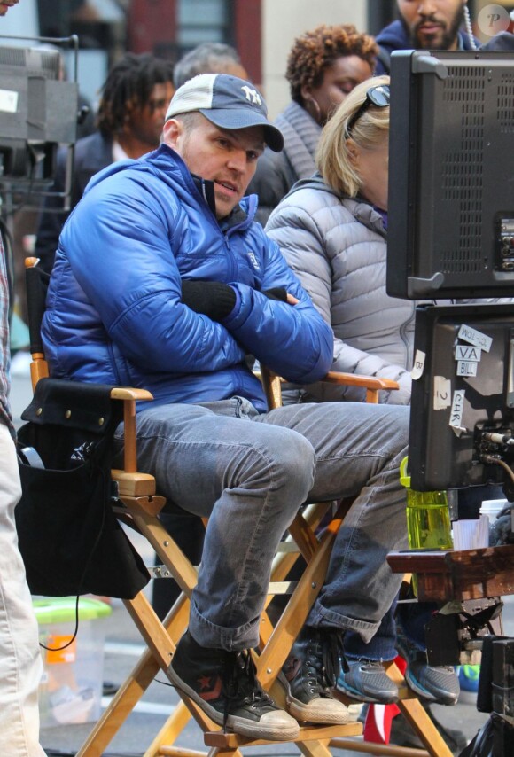 Marc Webb sur le tournage de The Amazing Spider-Man 2 à New York le 28 avril 2013.