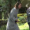 Exclusif - Rebecca Hall sur le tournage du film "Transcendence" à Hollywood le 30 avril 2013