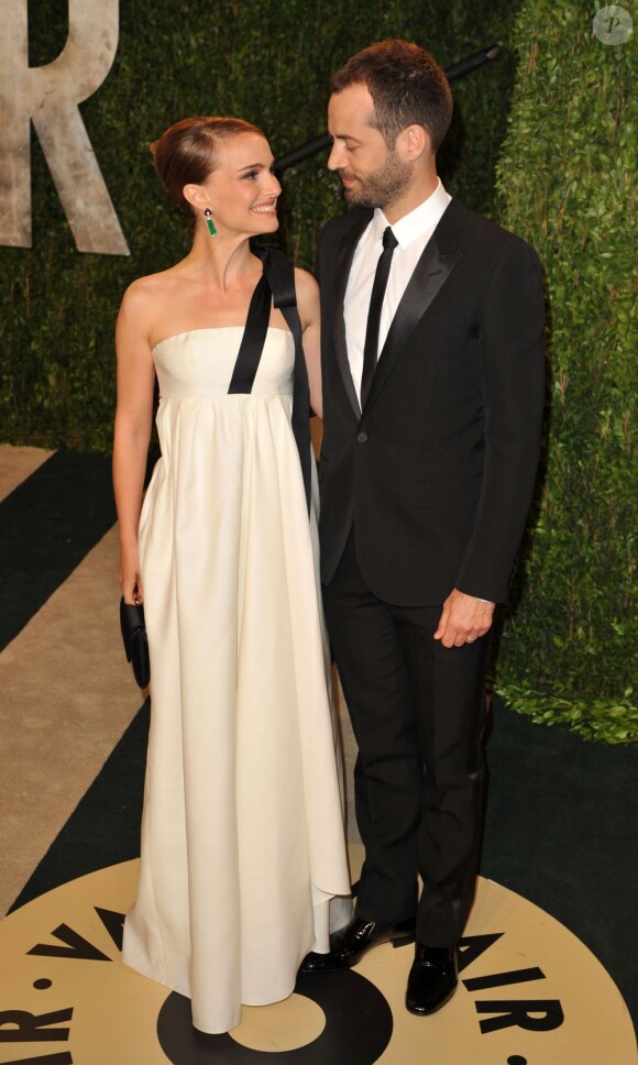 Natalie Portman et Benjamin Millepied lors de la soirée Vanity Fair à Los Angeles le 24 février 2013