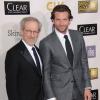 Steven Spielberg et Bradley Cooper à Santa Monica le 10 janvier 2013.