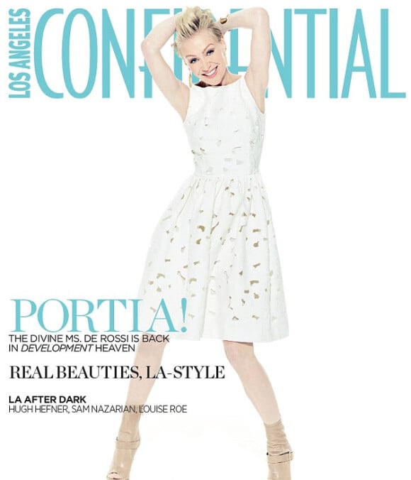 Portia De Rossi en couverture du magazine Los Angeles Confidential.