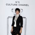 Audrey Tautou à l'exposition "N°5 Culture Chanel" au Palais de Tokyo à Paris le 3 mai 2013. L'exposition "N°5 Culture Chanel" retrace l'histoire et les secrets, jusqu'alors bien gardés, du mythique parfum de la maison Chanel.