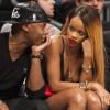 Rihanna assistant à un match de NBA, le samedi 4 mai 2013.