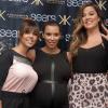 Kourtney, Khloé et Kim Kardashian célèbrent le lancement de leur Kardashian Kollection au centre commercial Sears à Houston. Le 4 mai 2013.