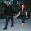 Kanye West et Kim Kardashian quittent le domicile d'Anna Wintour. New York, le 5 mai 2013.