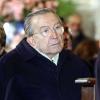 Giulio Andreotti lors des funérailles de Giovanni Agnelli à Turin le 26 janvier 2003.