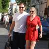 Le top Lara Stone et husband David Walliams en vacances à St-Tropez en août 2012