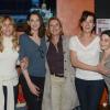 Exclusif : Virginie Hocq avec Mathilde Seigner, Frédérique Bel, Clémentine Dabadie et Cécile Rebboah, ses partenaires dans le film La Liste de mes envies, qu'elle a invitées pour son spectacle à l'Olympia le 3 mai 2013 "Pas d'inquiétude"