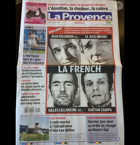 Scan de la couverture de La Provence.