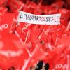 Le public a rendu un vibrant hommage à Sir Alex Ferguson, le légendaire manager de Manchester United, le 12 mai 2013 à Old Trafford
