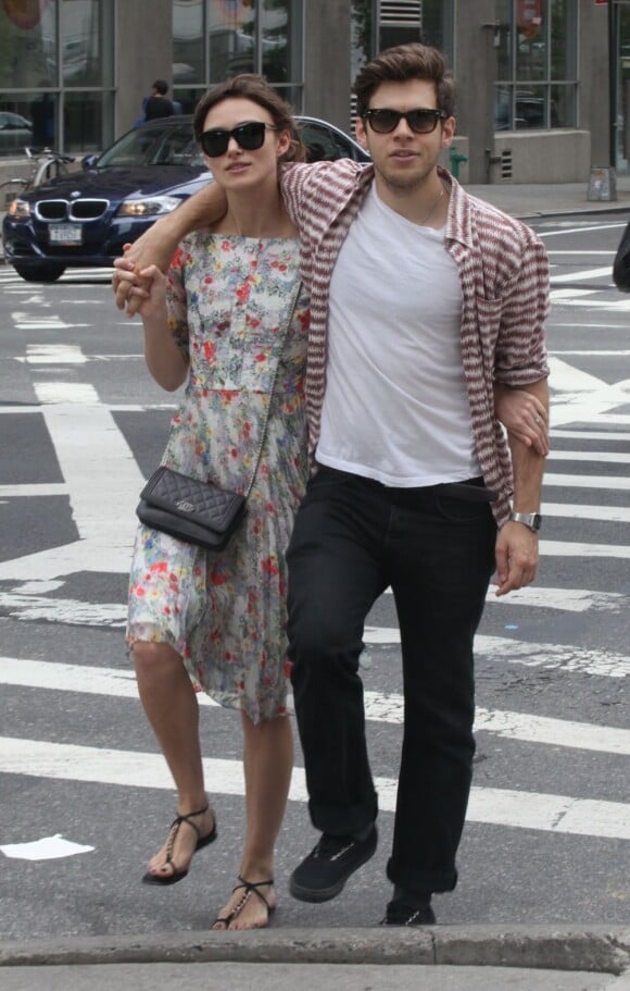 Keira Knightley et James Righton à New York le 5 août 2012.