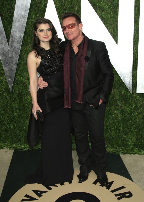 Bono et sa fille Eve Hewson, à la soirée Vanity Fair, le 24 février 2013 à Los Angeles.