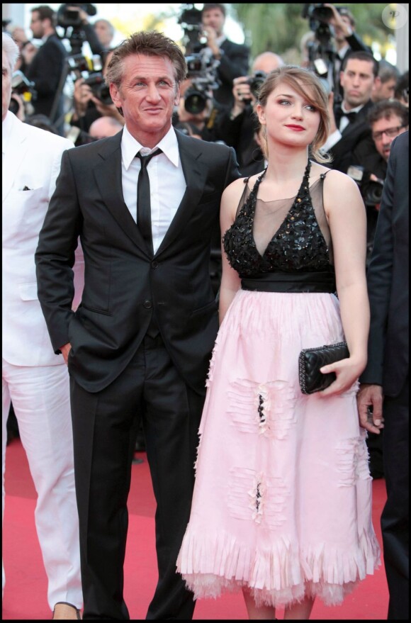 Sean Penn et Eve Hewson au Festival de Cannes le 20 mai 2011.