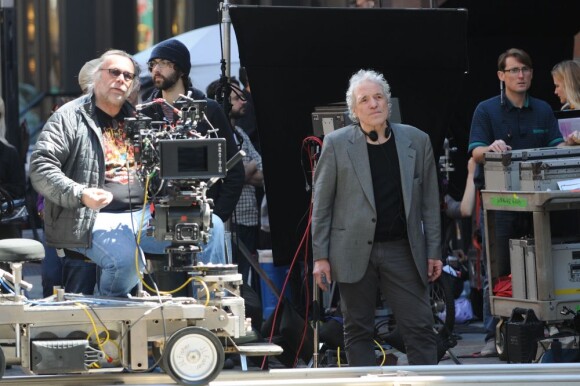 Abel Ferrara sur le tournage de son film "Welcome To New York" a New York, le 25 avril 2013.