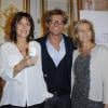 Tina Kieffer, Laurent Delahousse, Claire Chazal à la conférence de presse de l'opération La Flamme Marie Claire à l'hôtel le Marois à Paris, le 16 mai 2013.